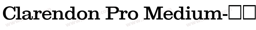 Clarendon Pro Medium字体转换